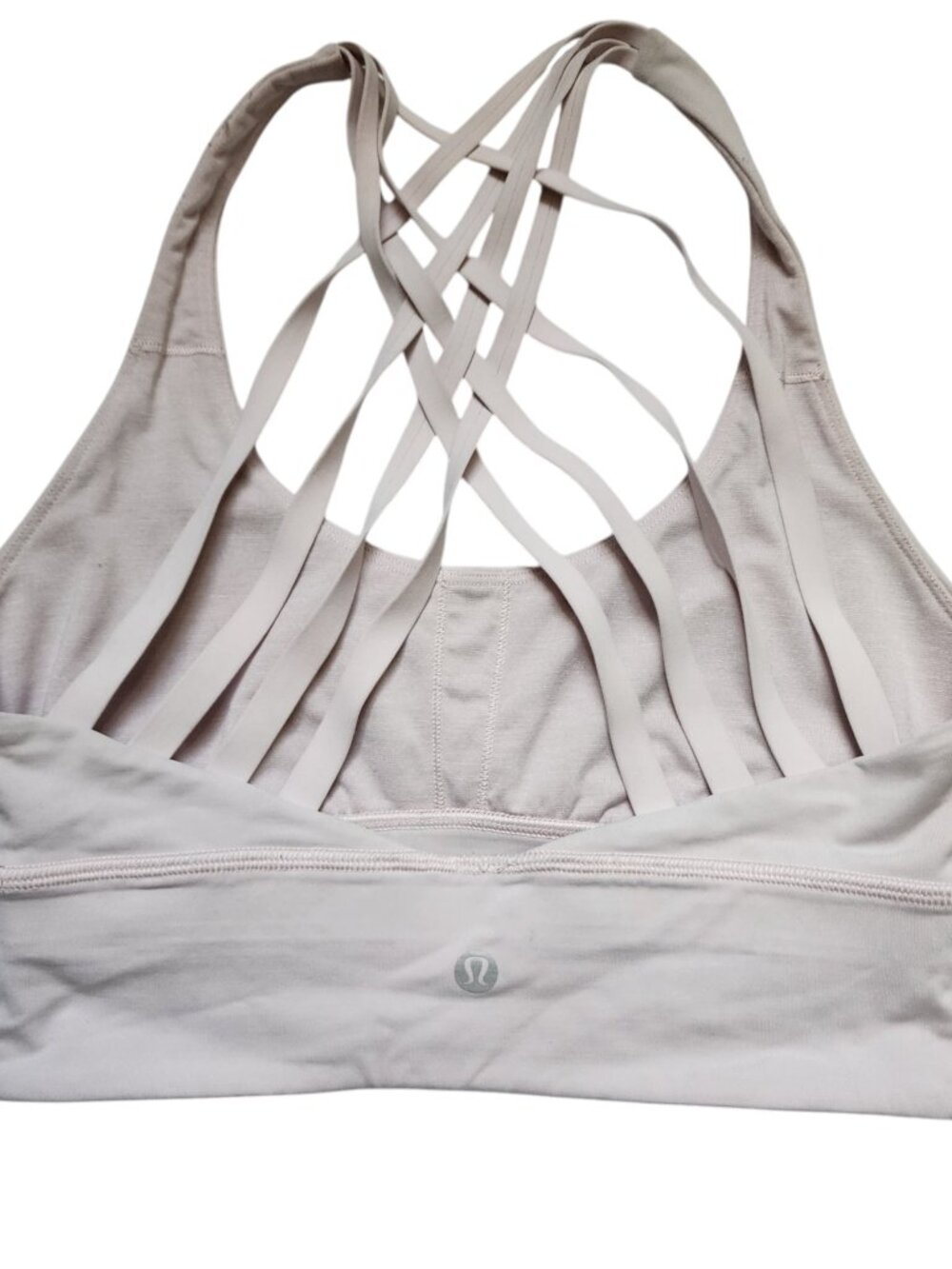 Lululemon Light Pink Multi-Strap Sports Bra Women's Athleisure Yoga Top Small